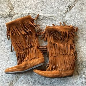 Minnetonka Fringe Boots
